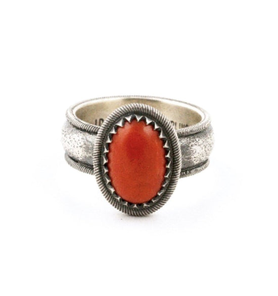 Tufa Cast Coral Ring - Kingdom Jewelry