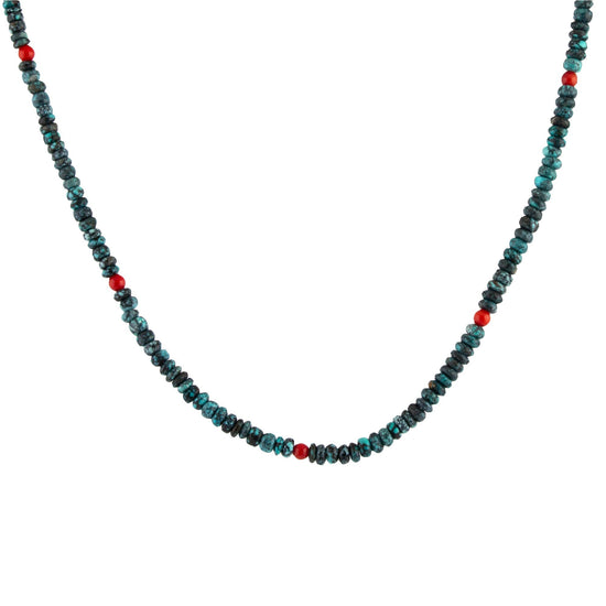 Turquoise Coral Choker Necklace - Kingdom Jewelry