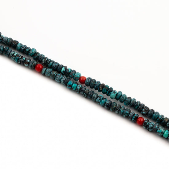 Load image into Gallery viewer, Turquoise Coral Choker Necklace - Kingdom Jewelry
