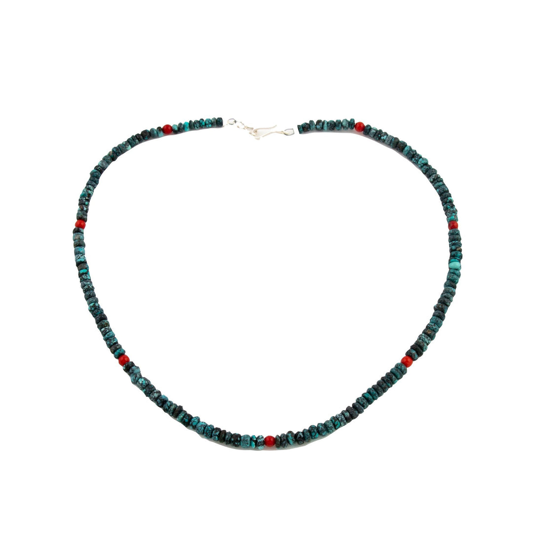 Turquoise Coral Choker Necklace - Kingdom Jewelry
