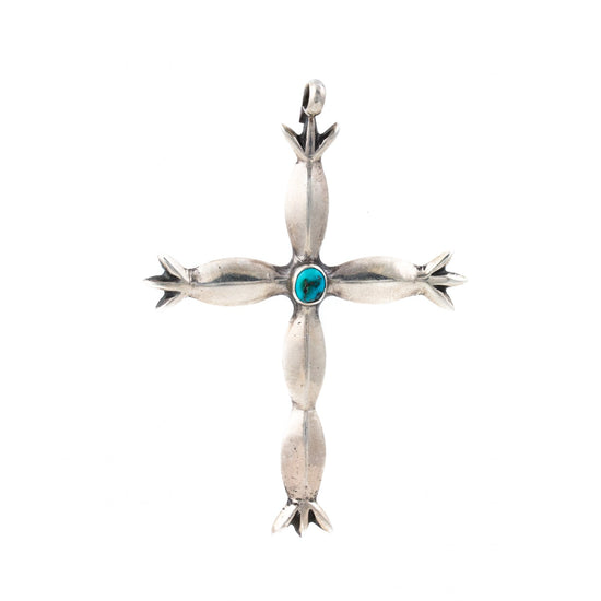 Turquoise Navajo Cross Pendant - Kingdom Jewelry