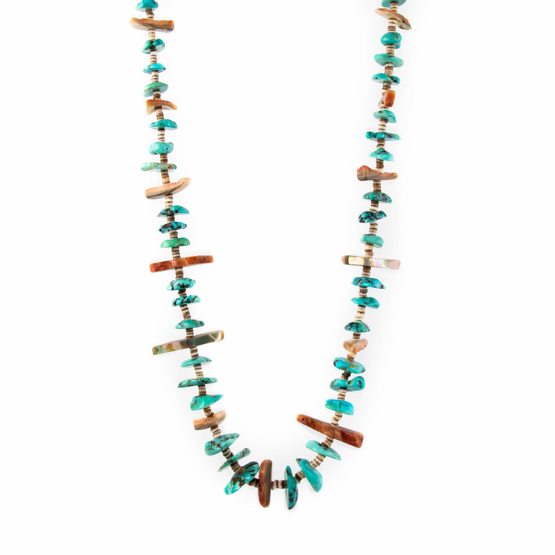 Turquoise Shell Beaded Necklace - Kingdom Jewelry