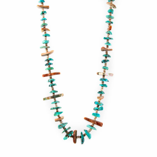 Turquoise Shell Beaded Necklace - Kingdom Jewelry