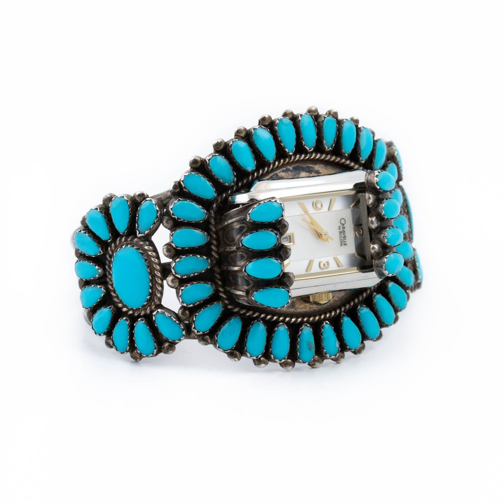 
                      
                        Turquoise Zuni Cuff Watch - Kingdom Jewelry
                      
                    