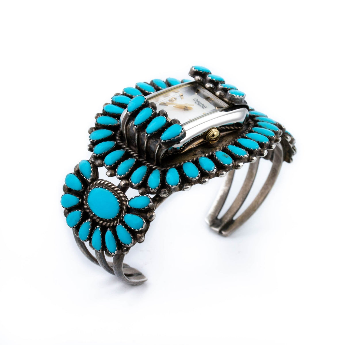 Turquoise Zuni Cuff Watch - Kingdom Jewelry