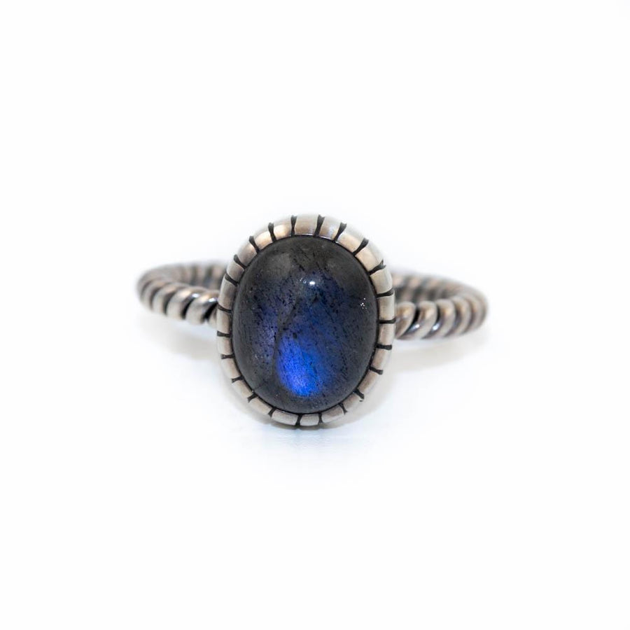 Twist Rope Labradorite Ring - Kingdom Jewelry