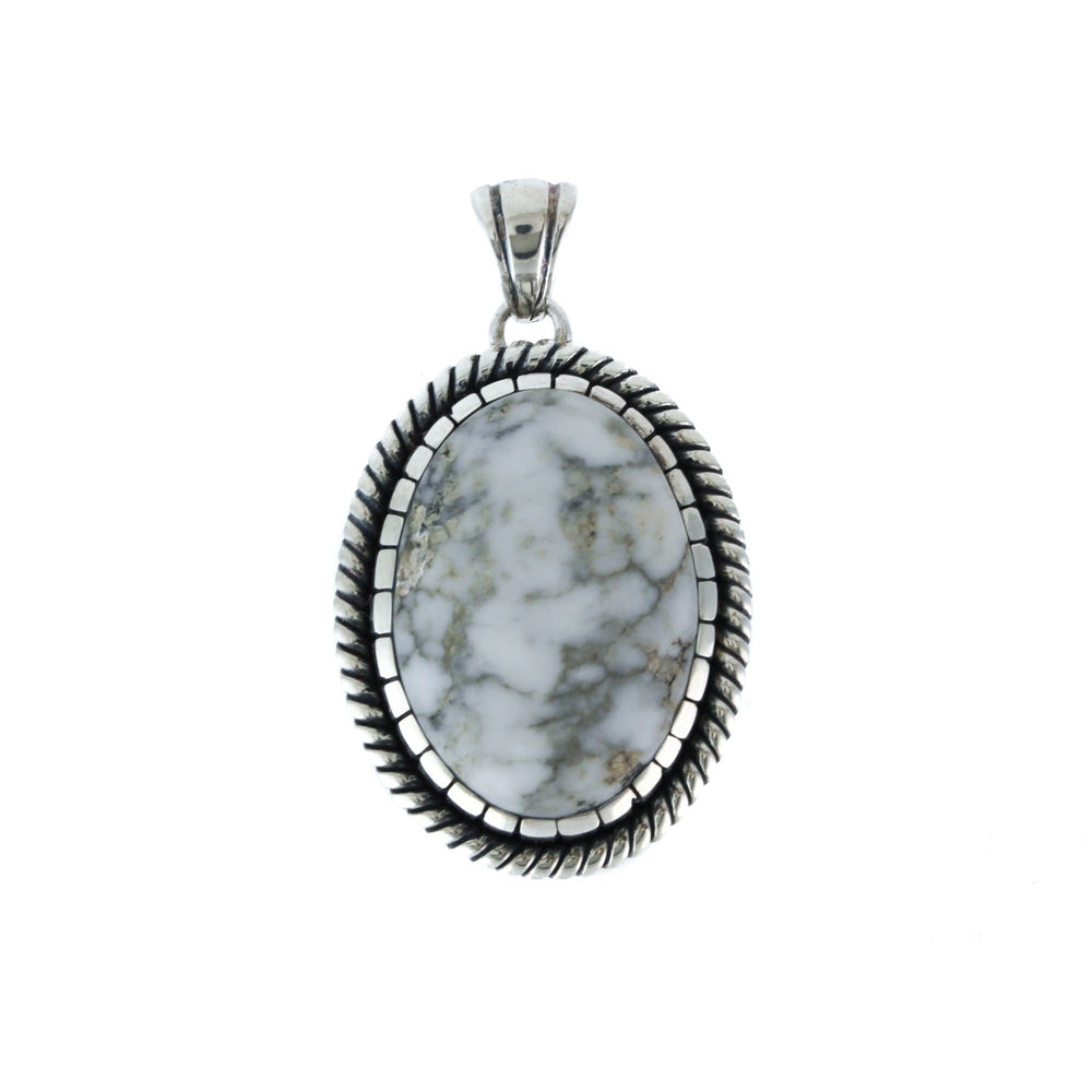 Twisted Rope White Buffalo Pendant - Kingdom Jewelry