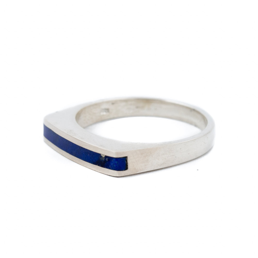 Ultra Slim Lapis Ring - Kingdom Jewelry