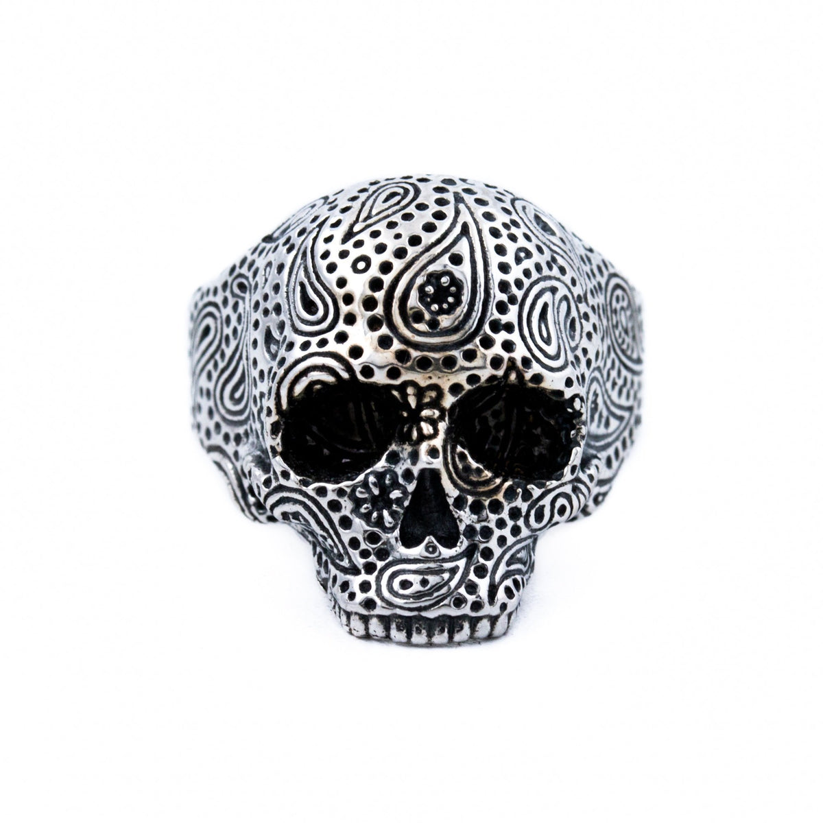 Unhinged Paisley Skull Ring - Kingdom Jewelry