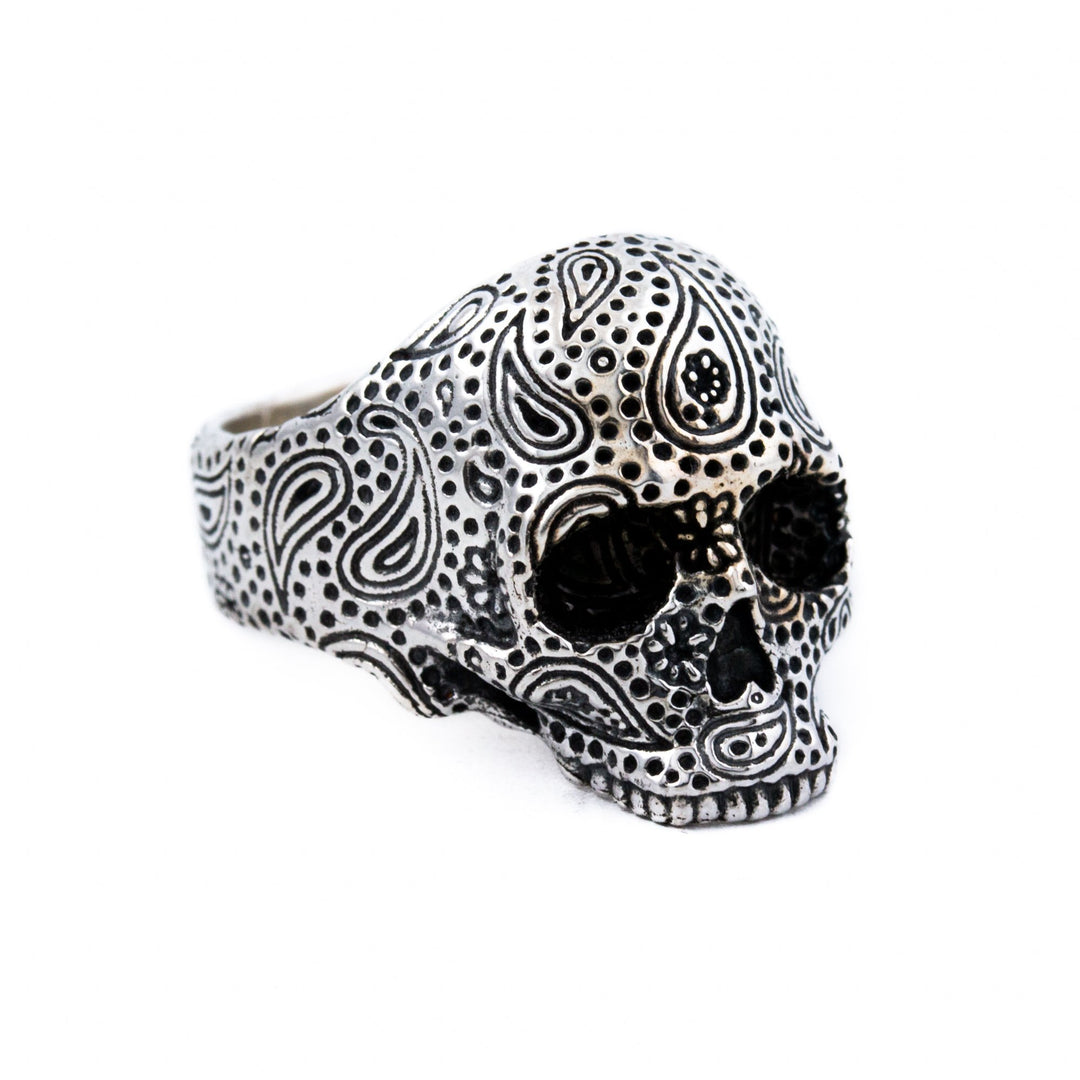 Unhinged Paisley Skull Ring - Kingdom Jewelry