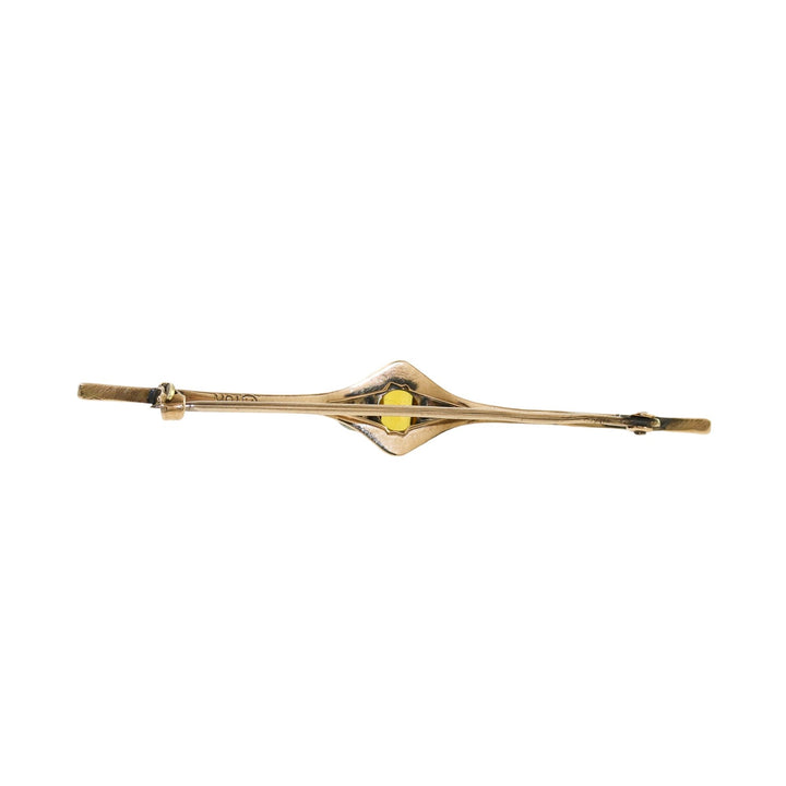Vintage 10k Citrine Pin - Kingdom Jewelry