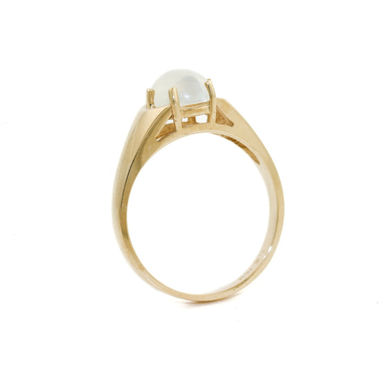 Vintage 10K Gold Moonstone Ring - Kingdom Jewelry