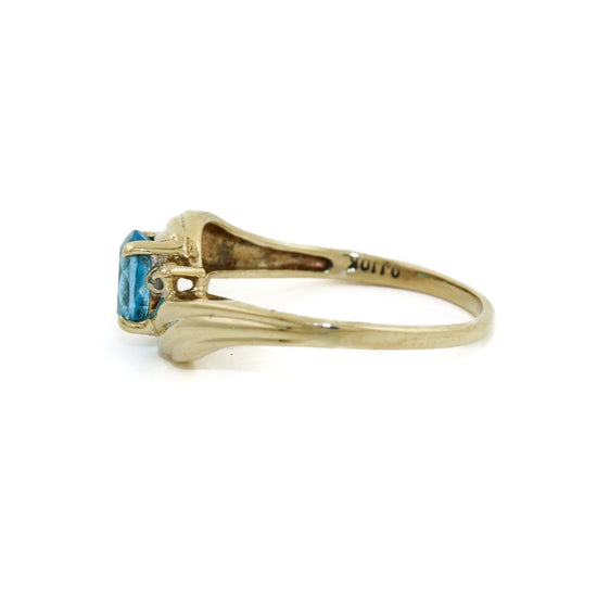 Vintage 10k Gold Topaz Ring - Kingdom Jewelry