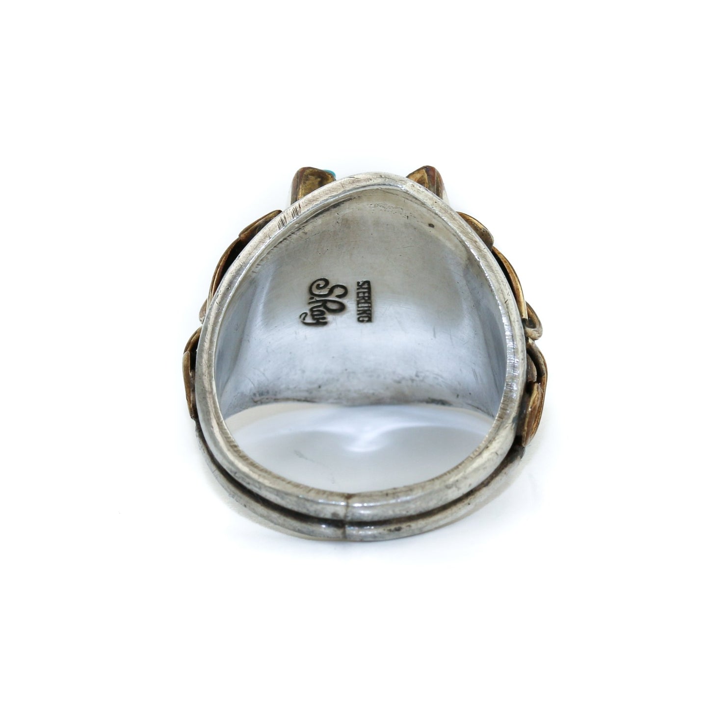 Vintage 10k x Silver Horse Shoe Ring Sz 9 - Kingdom Jewelry