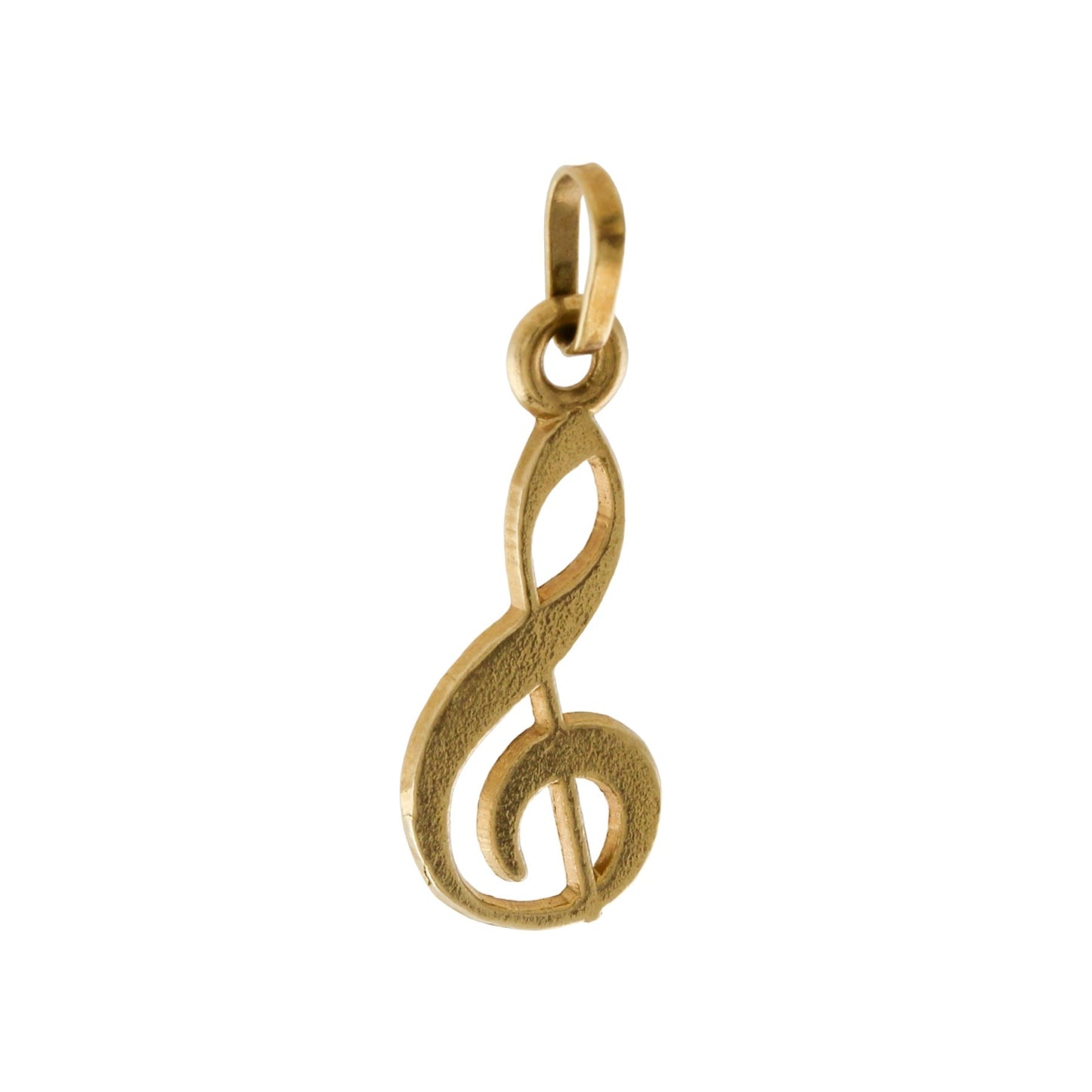 Vintage Gold "Clef Note" Pendant - Kingdom Jewelry