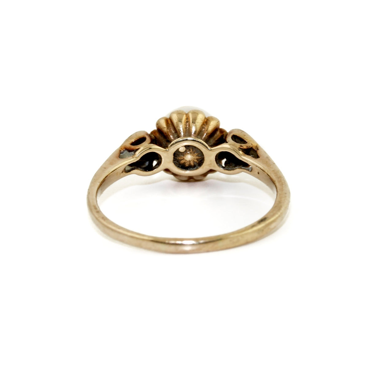Vintage Gold x Pearl & Diamond Ring - Kingdom Jewelry