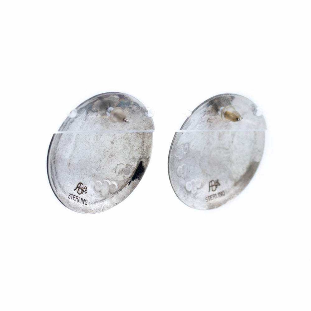 Vintage Hopi Disc Earrings - Kingdom Jewelry