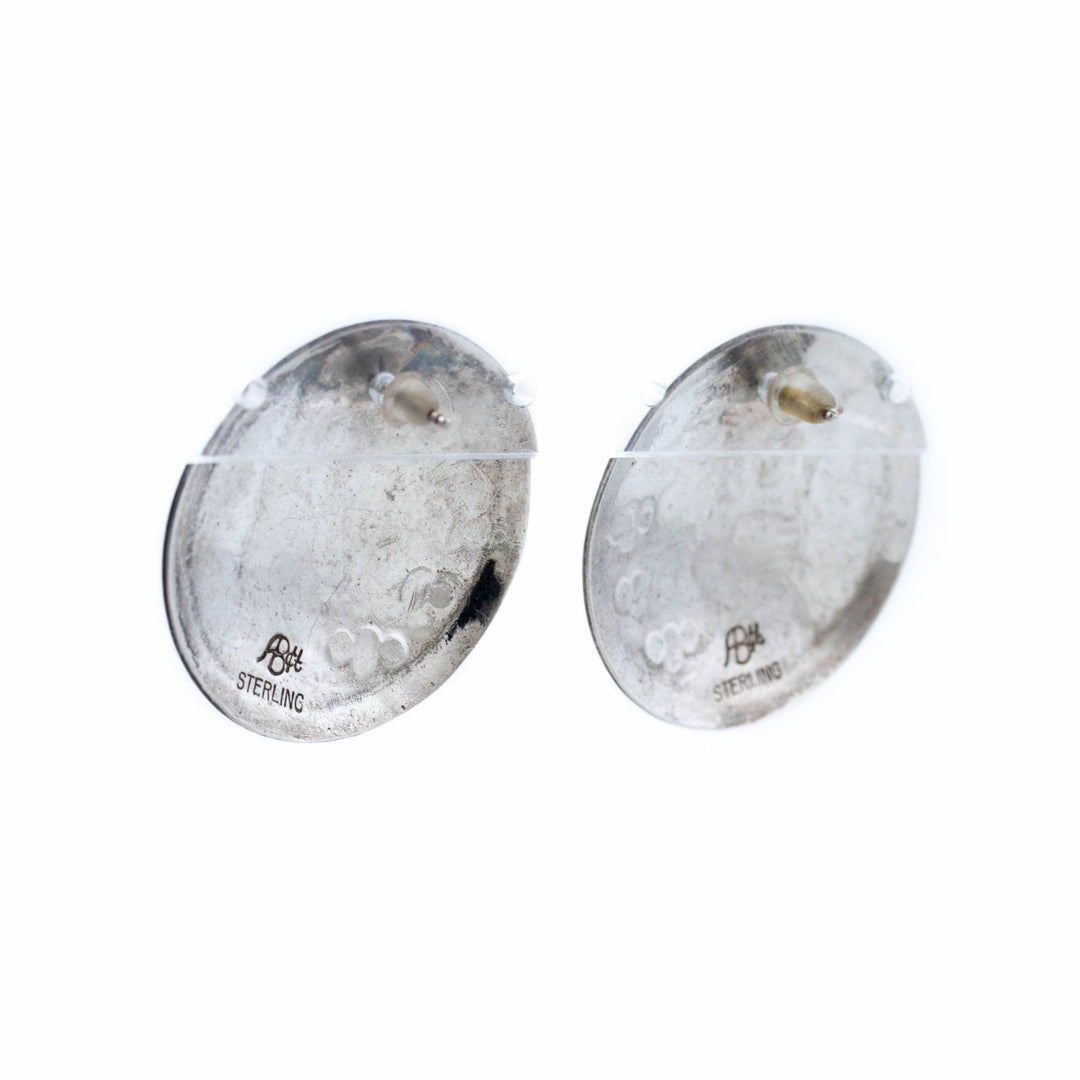 Vintage Hopi Disc Earrings - Kingdom Jewelry