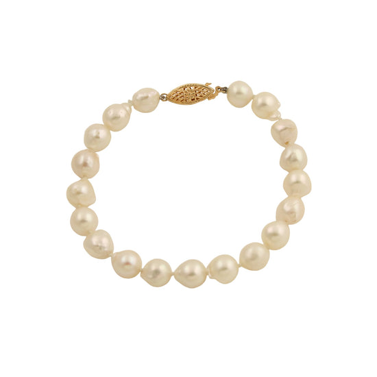 Vintage Pearl Bracelet 14k - Kingdom Jewelry