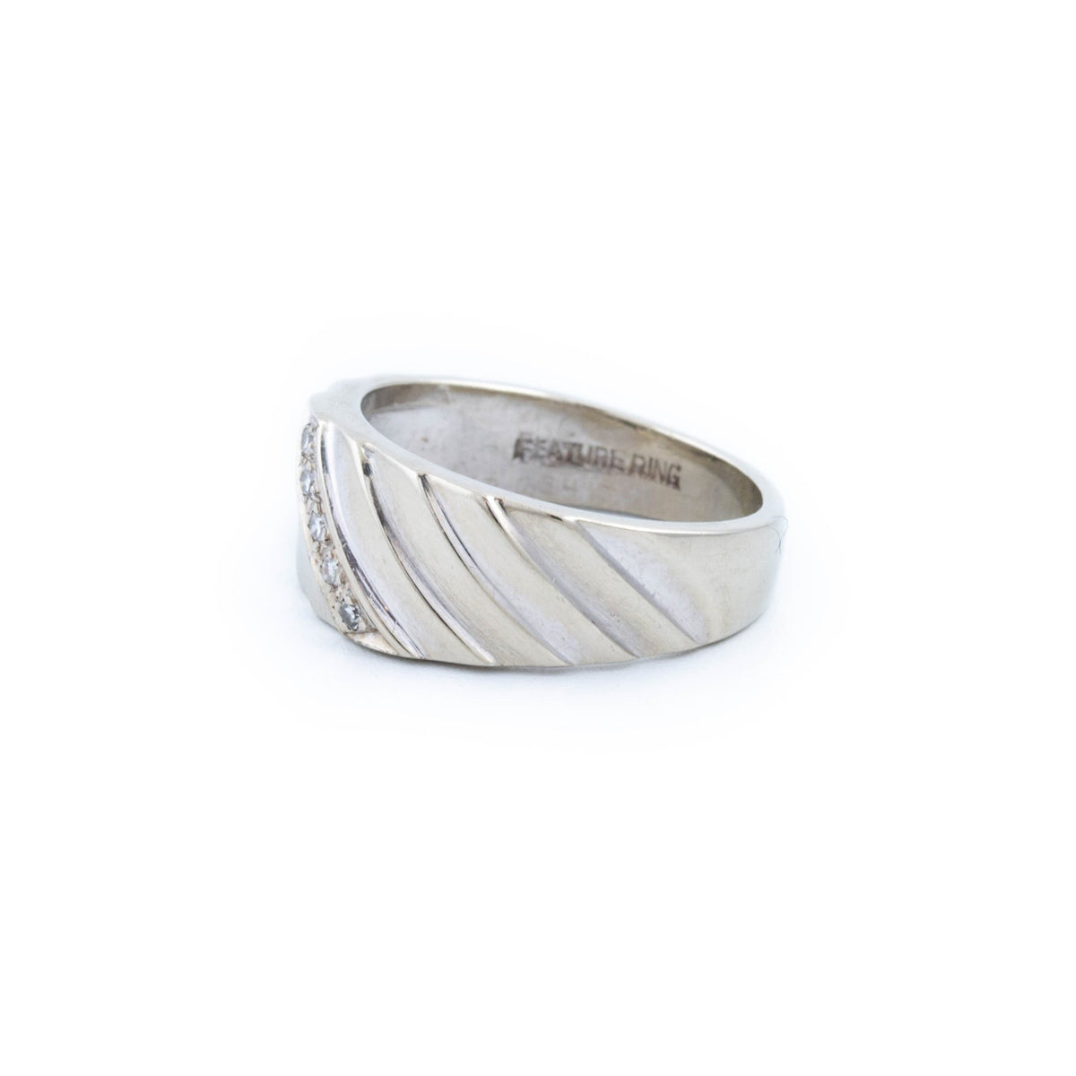 Vintage Ridged Gold Ring - Kingdom Jewelry