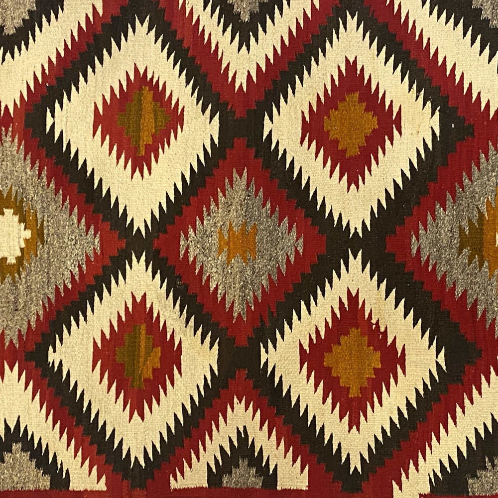 
                      
                        Vintage Traditional Navajo Wool Rug - Kingdom Jewelry
                      
                    