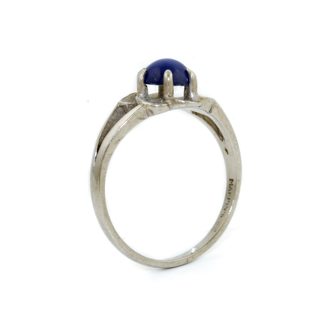 Vintage White Gold x Star Sapphire Ring - Kingdom Jewelry