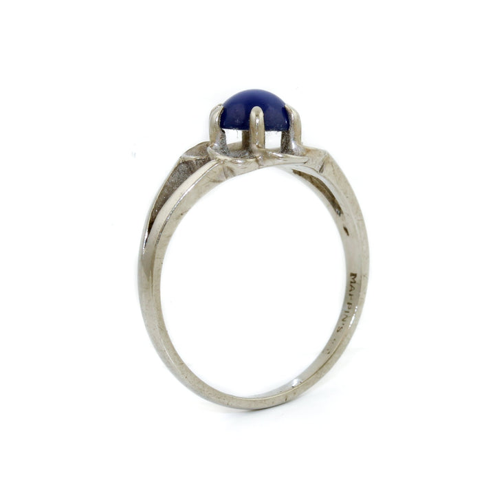 Vintage White Gold x Star Sapphire Ring - Kingdom Jewelry