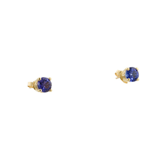 Violet Tanzanite 14k Studs - Kingdom Jewelry