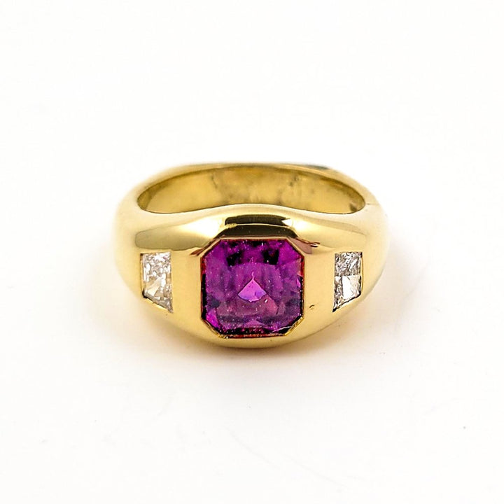 Vivaldi Purple Garnet Diamond Ring - Kingdom Jewelry