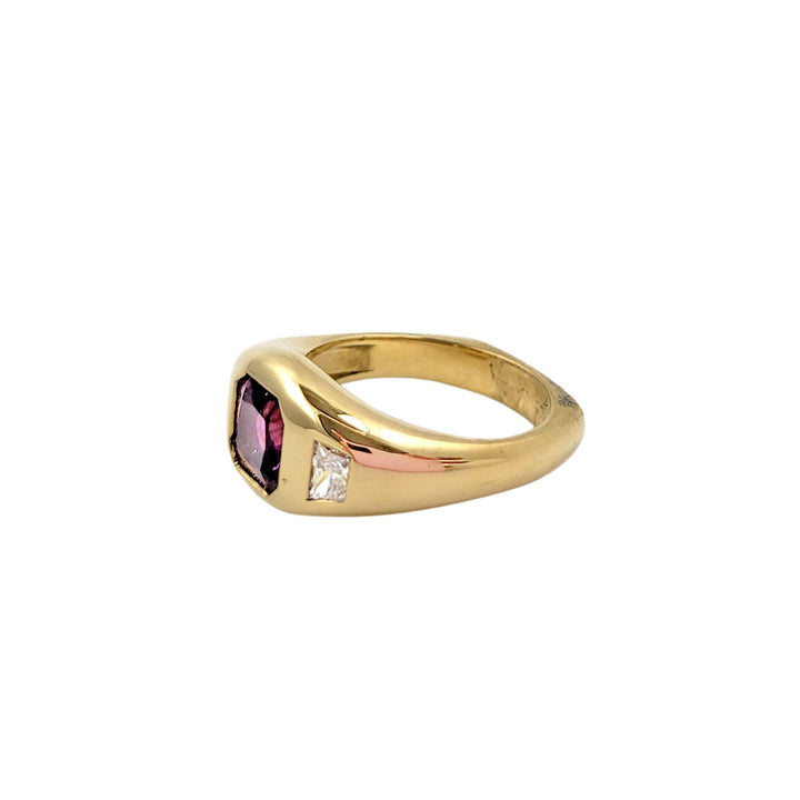 Vivaldi Purple Garnet Diamond Ring - Kingdom Jewelry