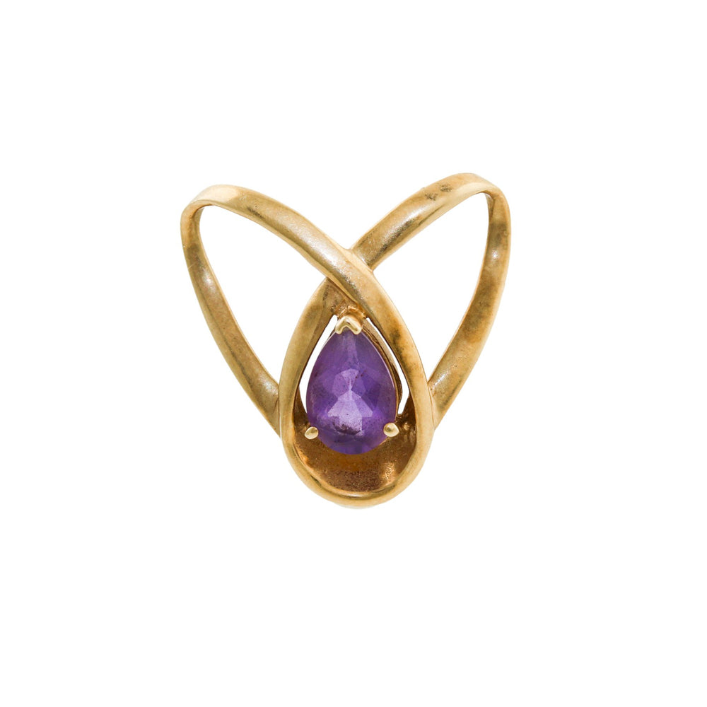 
                      
                        Vogue 10k Gold x Amethyst Triptych Pendant - Kingdom Jewelry
                      
                    