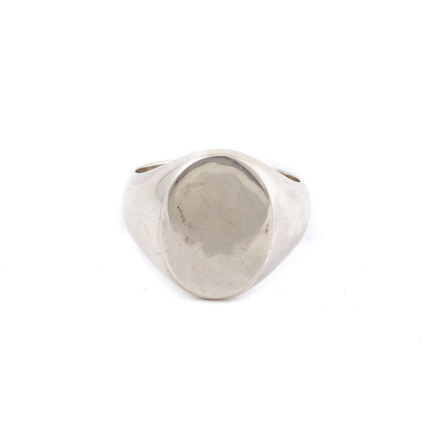 Weathered Sterling Silver Blank Signet Ring - Kingdom Jewelry