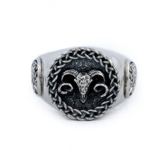 Weaved "Celtic Aries" Ring - Kingdom Jewelry