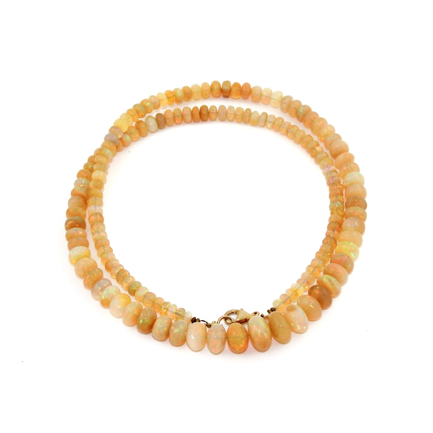 Welo Opal Beaded Necklace x 10k Gold - Kingdom Jewelry