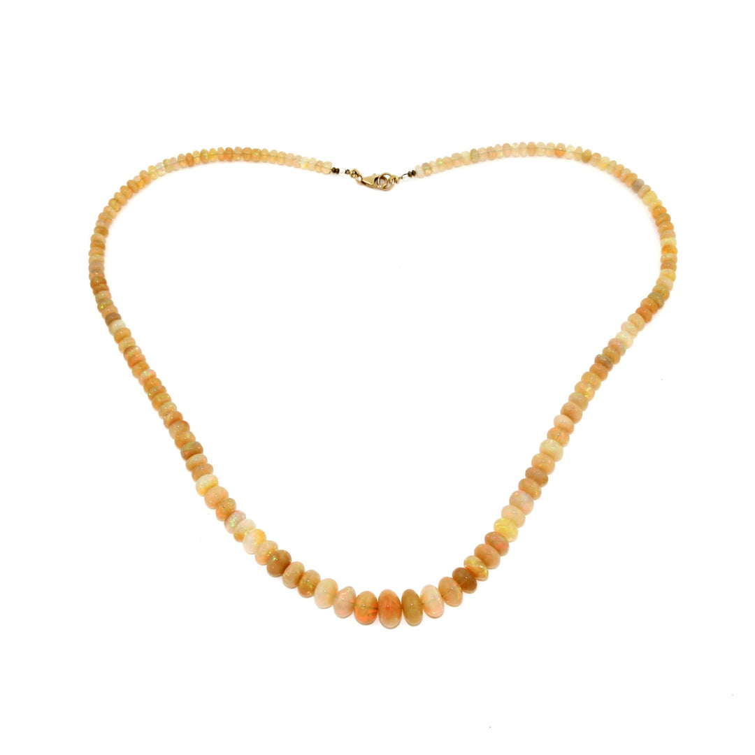 Welo Opal Beaded Necklace x 10k Gold - Kingdom Jewelry