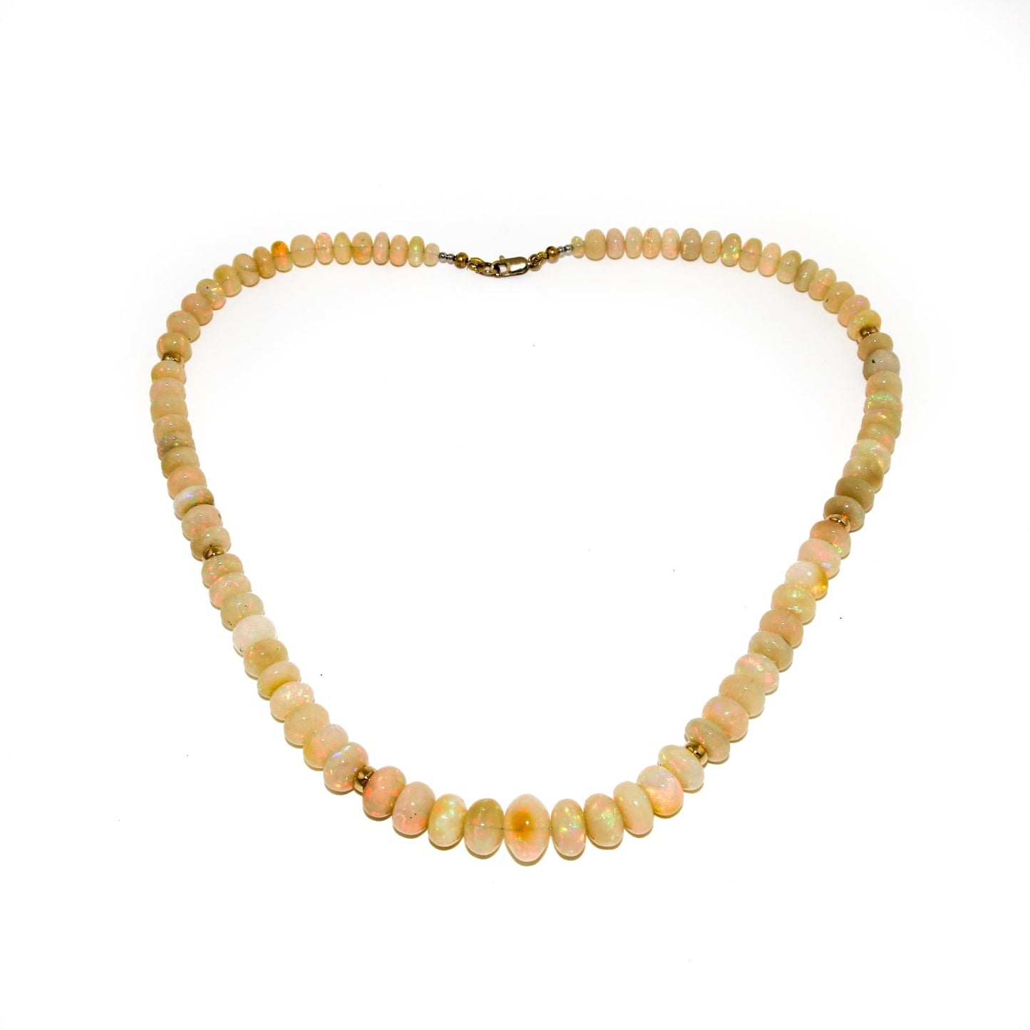 Welo Opal Necklace w/ 10 KT Gold Clasp - Kingdom Jewelry
