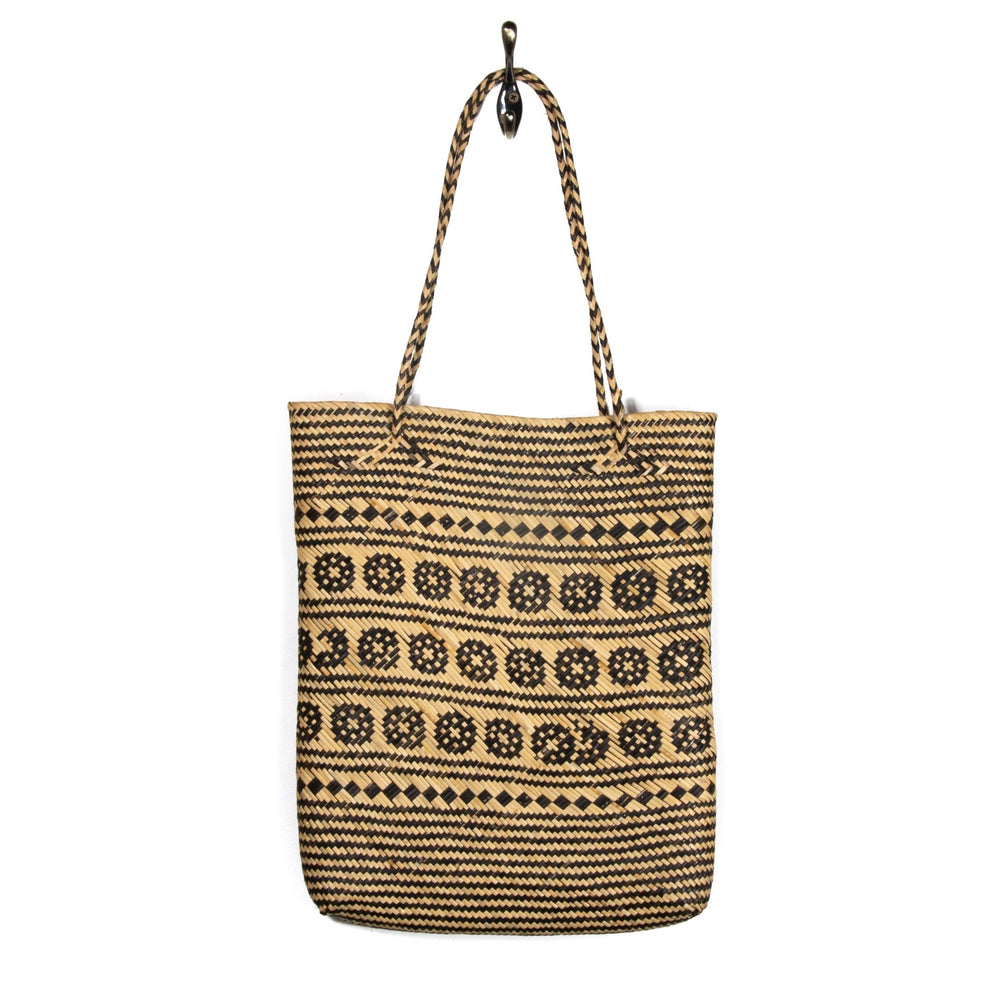 
                      
                        Wheel Pattern Rattan Tote - Kingdom Jewelry
                      
                    