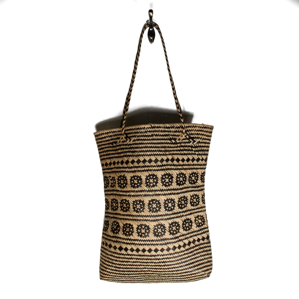 
                      
                        Wheel Pattern Rattan Tote - Kingdom Jewelry
                      
                    