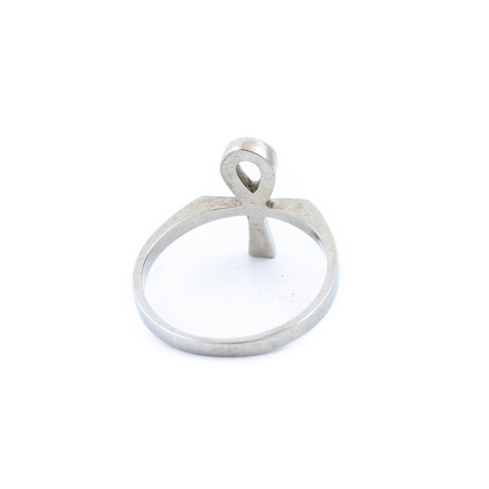 
                      
                        White Gold Ankh Ring - Kingdom Jewelry
                      
                    