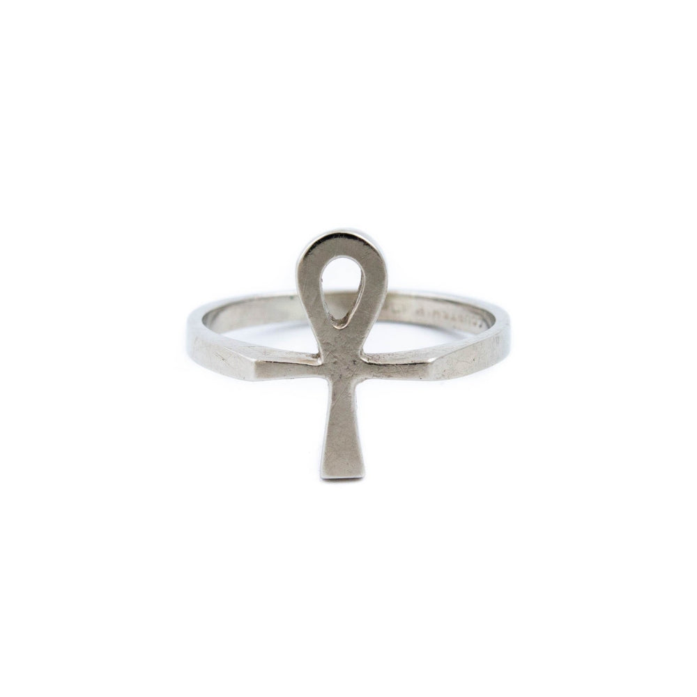 
                      
                        White Gold Ankh Ring - Kingdom Jewelry
                      
                    