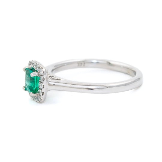 
                      
                        White Gold Emerald x Pave Diamond Ring - Kingdom Jewelry
                      
                    