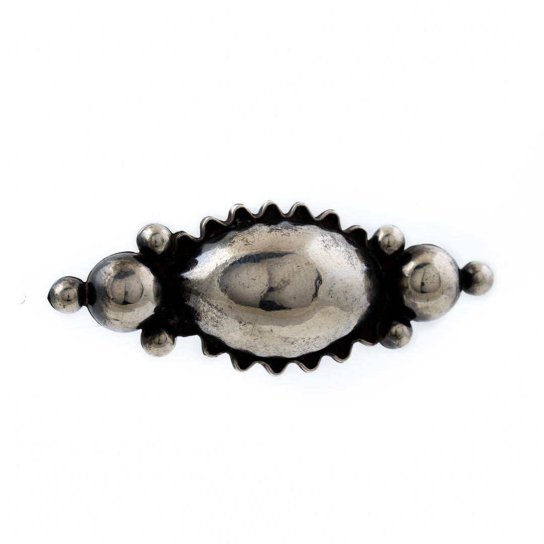 Wicked Repousse Taxco Brooch - Kingdom Jewelry