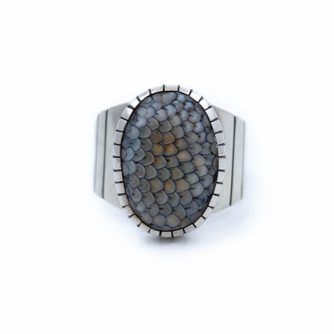Wide-Band Pinecone Ring - Kingdom Jewelry