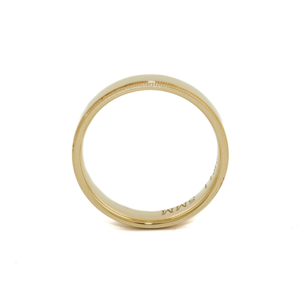 
                      
                        Yellow Gold x 5mm Half-Round Rope-Edge Band - Kingdom Jewelry
                      
                    