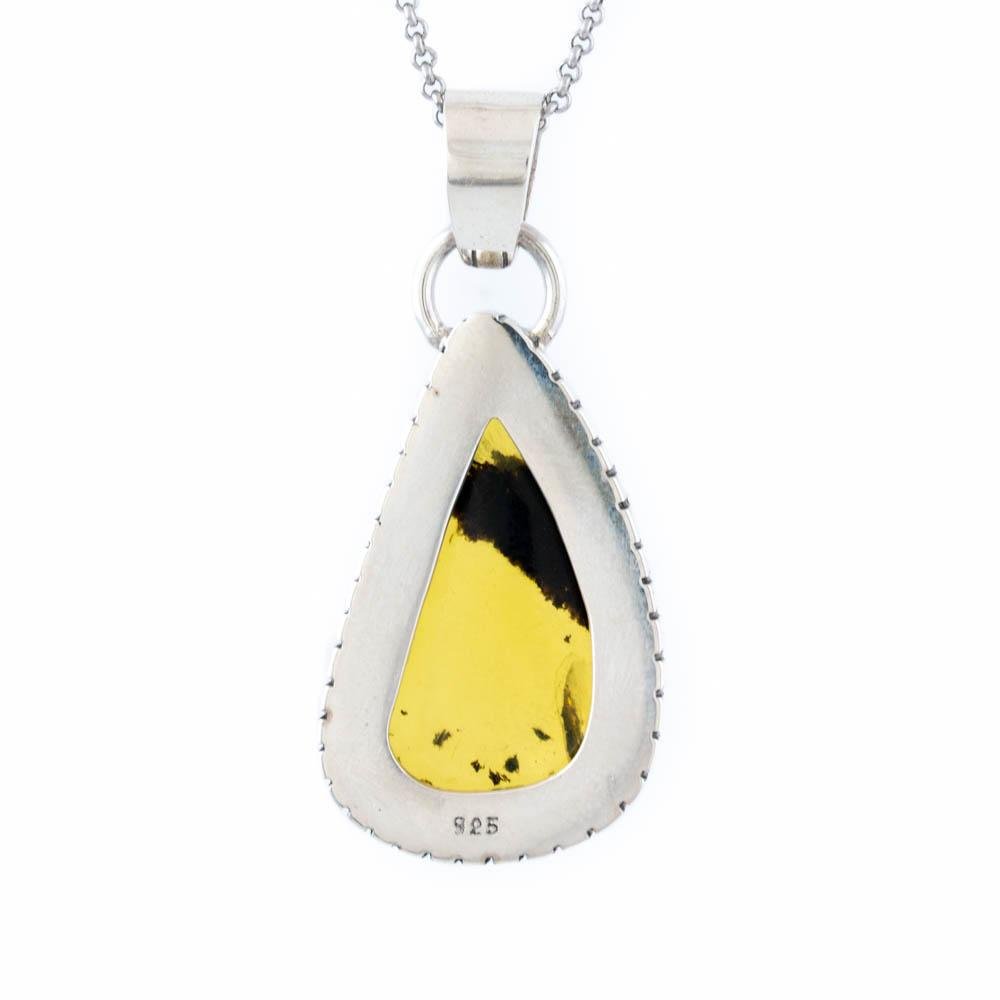 Yellow Honey Amber Pendant - Kingdom Jewelry