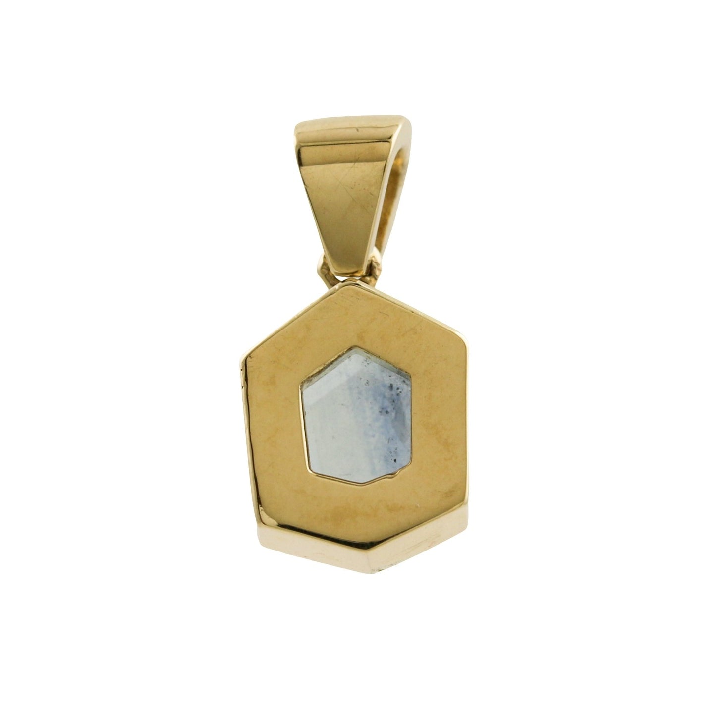 Yellow Portrait Cut Sapphire pendant - Kingdom Jewelry