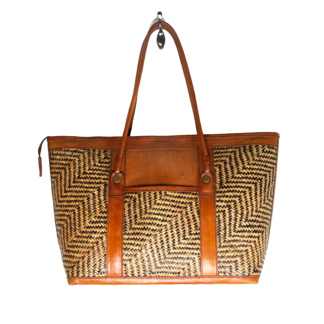 Zig Zag Rattan Sidebag - Kingdom Jewelry