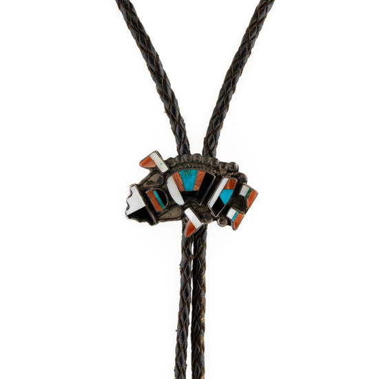 Load image into Gallery viewer, Zuni Rainbow Man Bolo - Kingdom Jewelry

