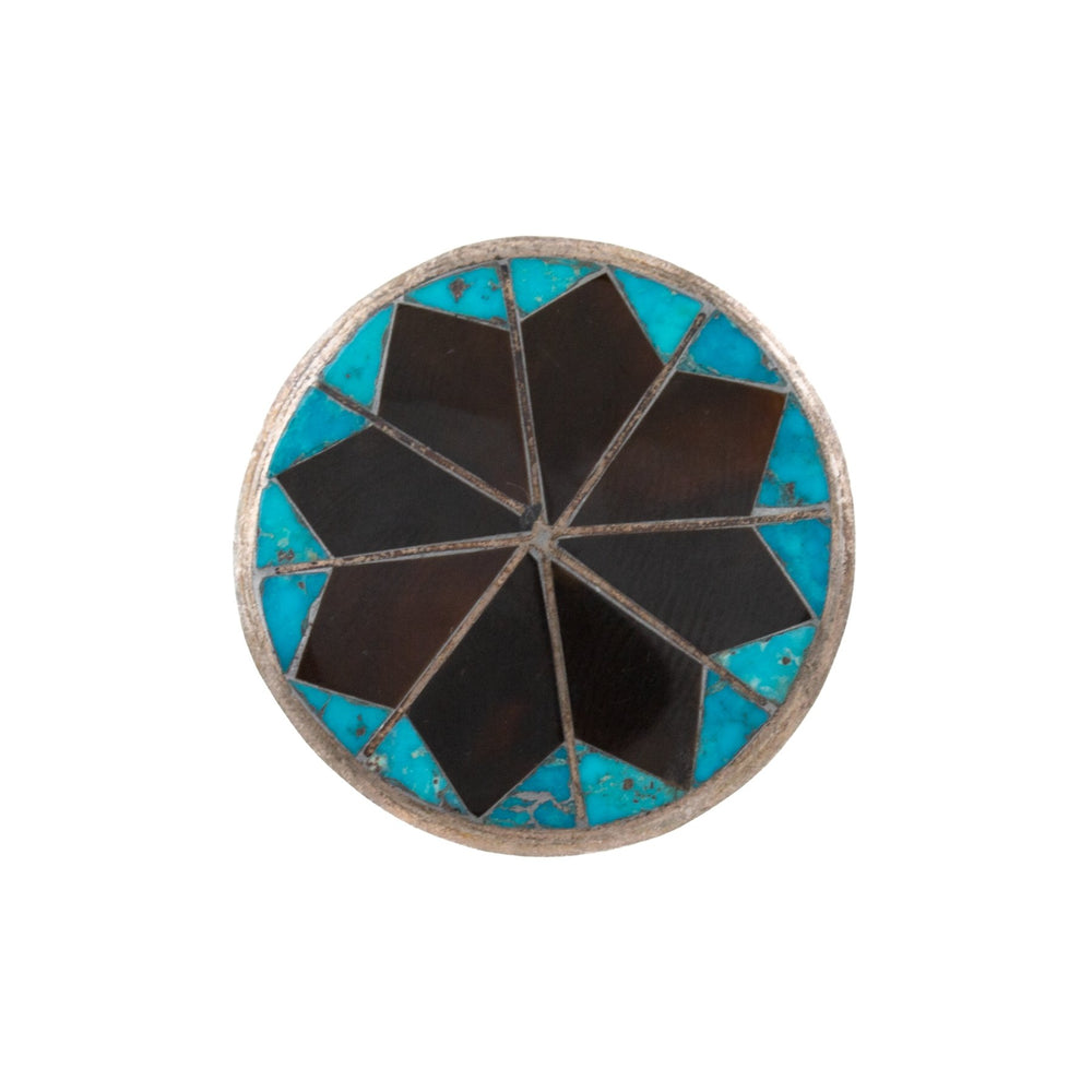 
                      
                        Zuni Turquoise x Tortoise Shell Pin - Kingdom Jewelry
                      
                    